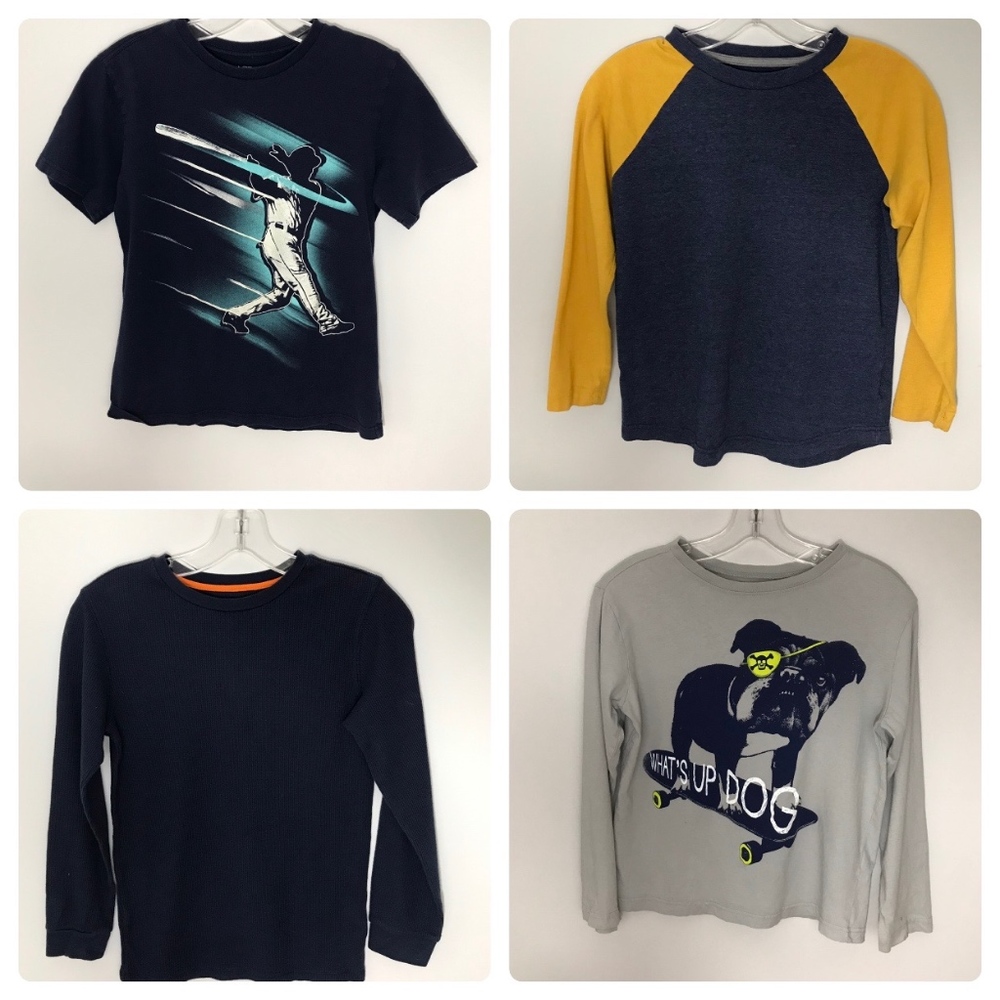 Lot of 4 Boys Tees L Old Navy, Crazy 8, Ch Place